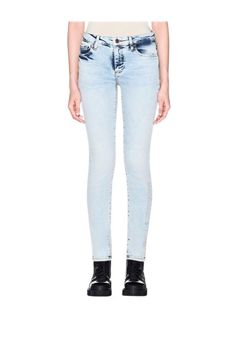 Jeans super skinny in denim elasticizzato con dettagli ARMANI EXCHANGE | Pantaloni | XW000129 AF21888MB001